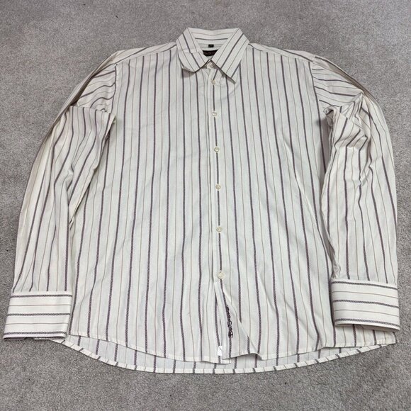 Ben Sherman Button Down Shirt Men’s Multicolored Striped Long Sleeve Size XL - Picture 6 of 13
